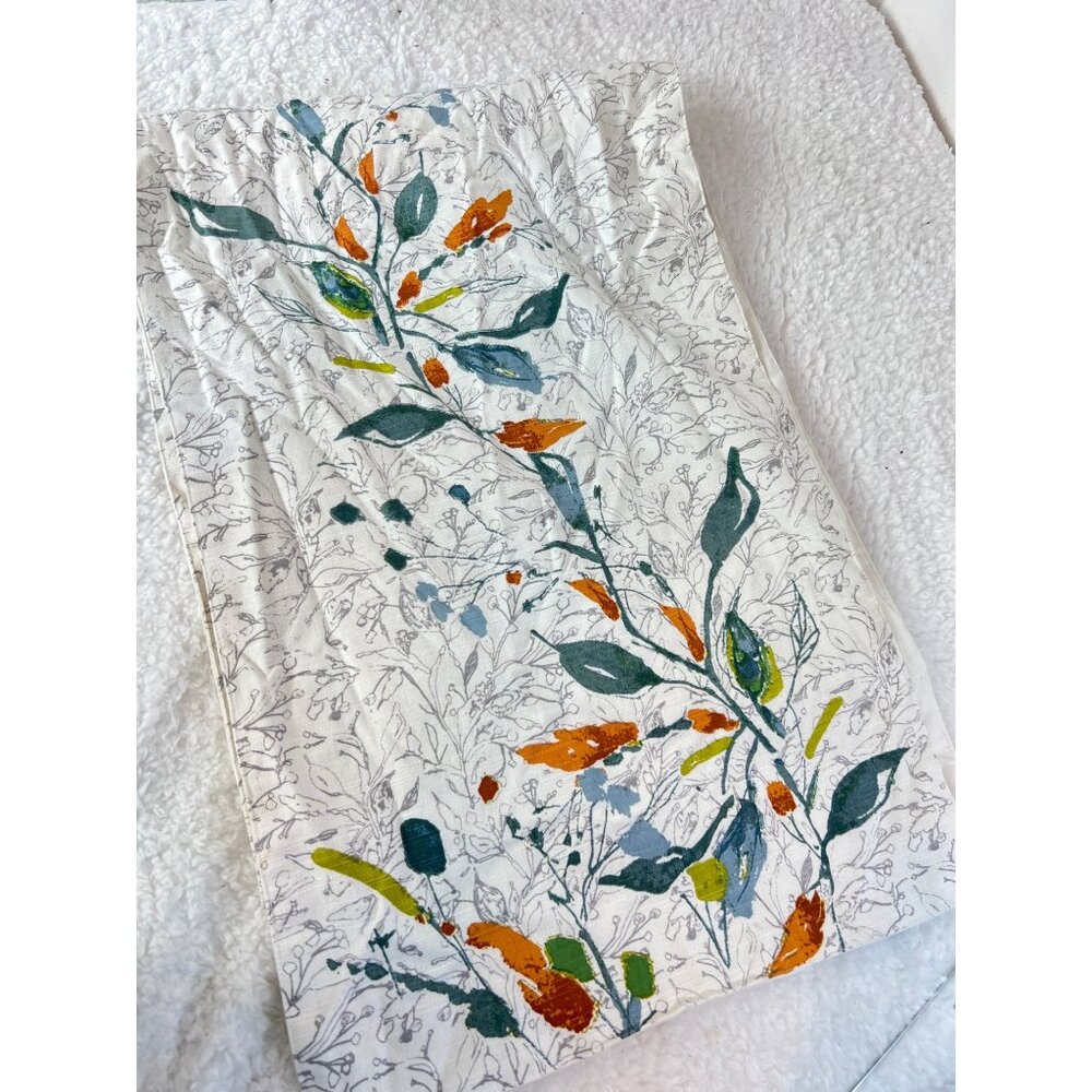 World Market 100% Cotton Table Runner 16x90 Floral Boho Cottage Core